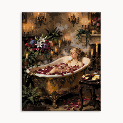 Antique Floral Tub