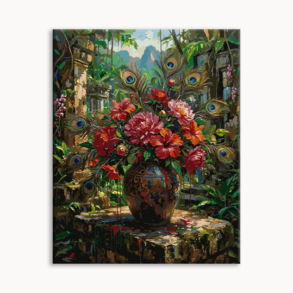 Autumn Floral Impasto