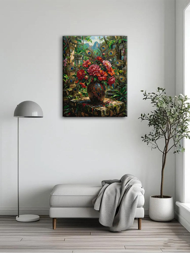 Autumn Floral Impasto