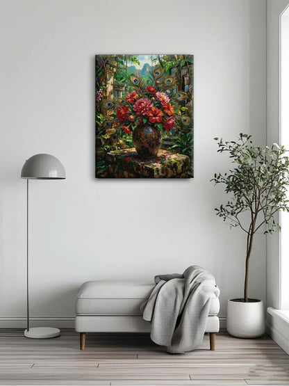 Autumn Floral Impasto