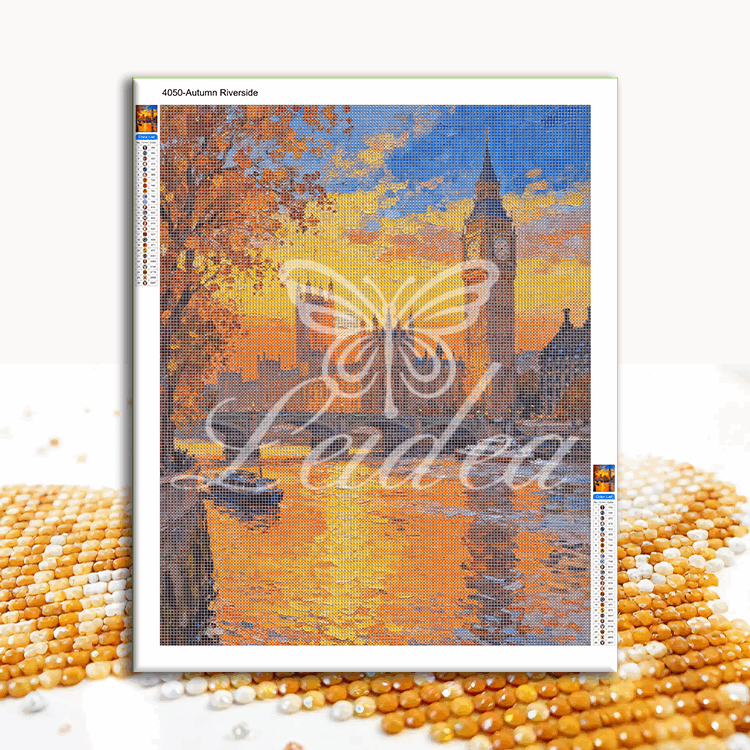 Autumn Riverside Diamond Painting 30/40 40/50 50/60
