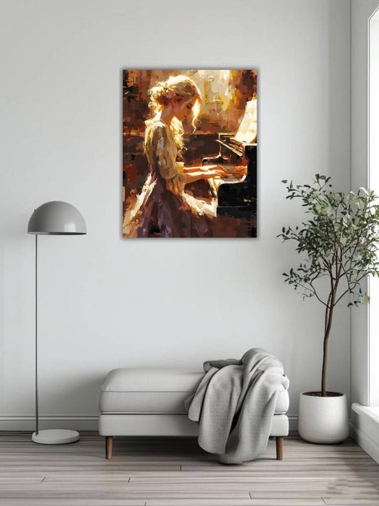 Beautiful female pianist 1