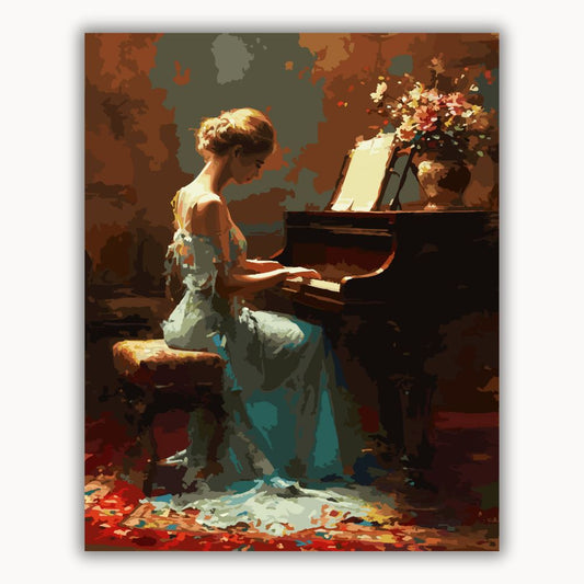 Beautiful female pianist 2