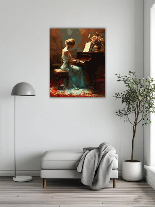 Beautiful female pianist 2