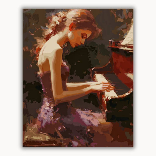 Beautiful female pianist 3
