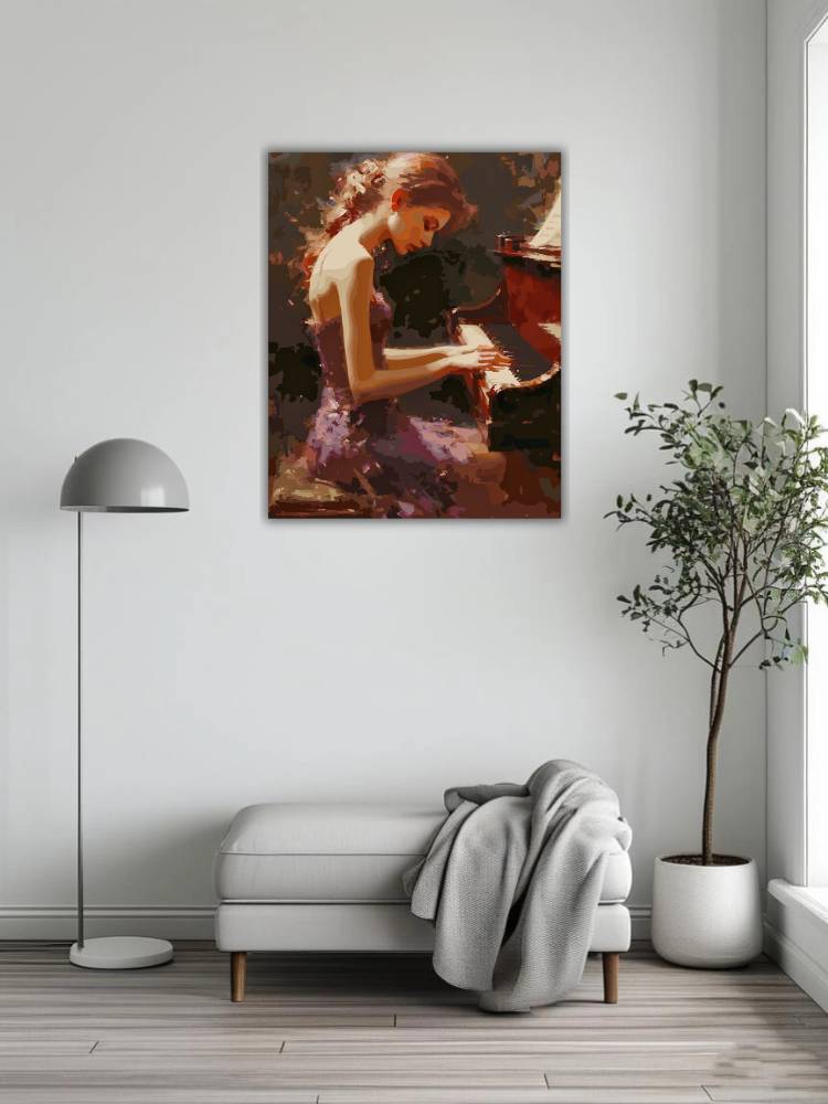 Beautiful female pianist 3