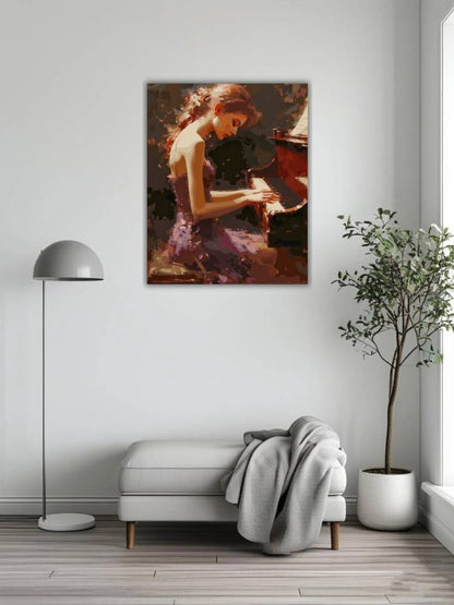 Beautiful female pianist 3