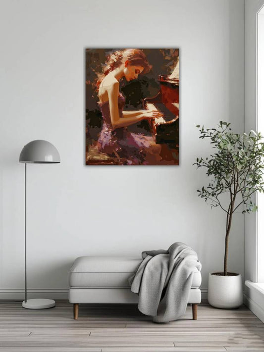 Beautiful female pianist 3