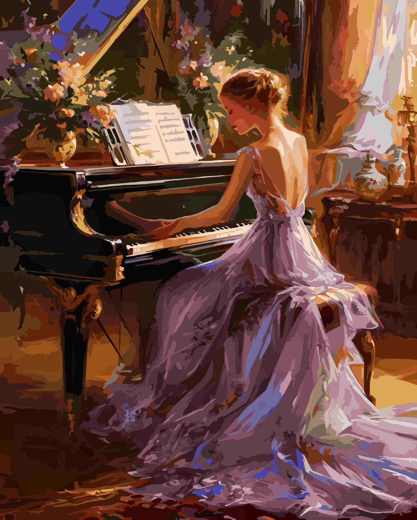 Beautiful female pianist 4