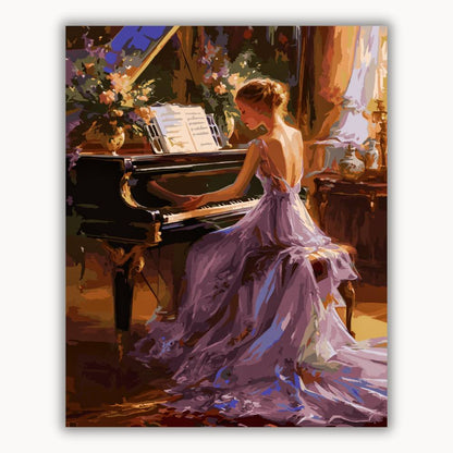 Beautiful female pianist 4