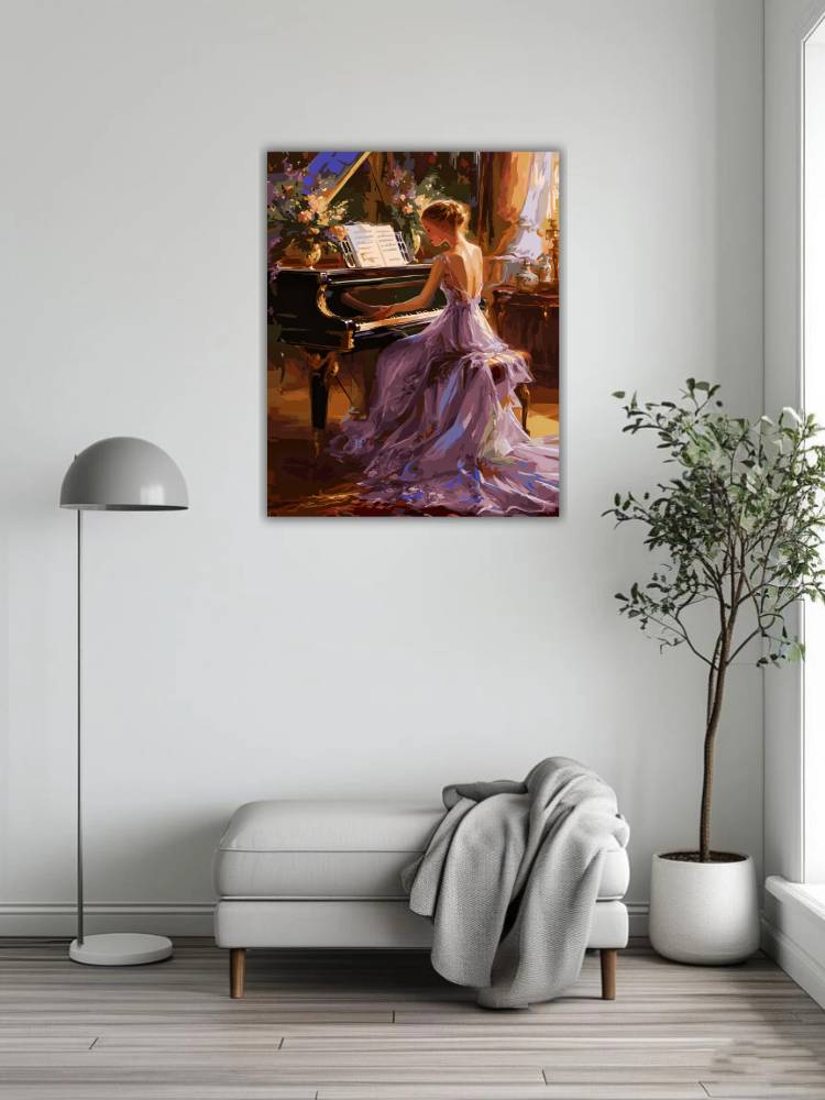 Beautiful female pianist 4