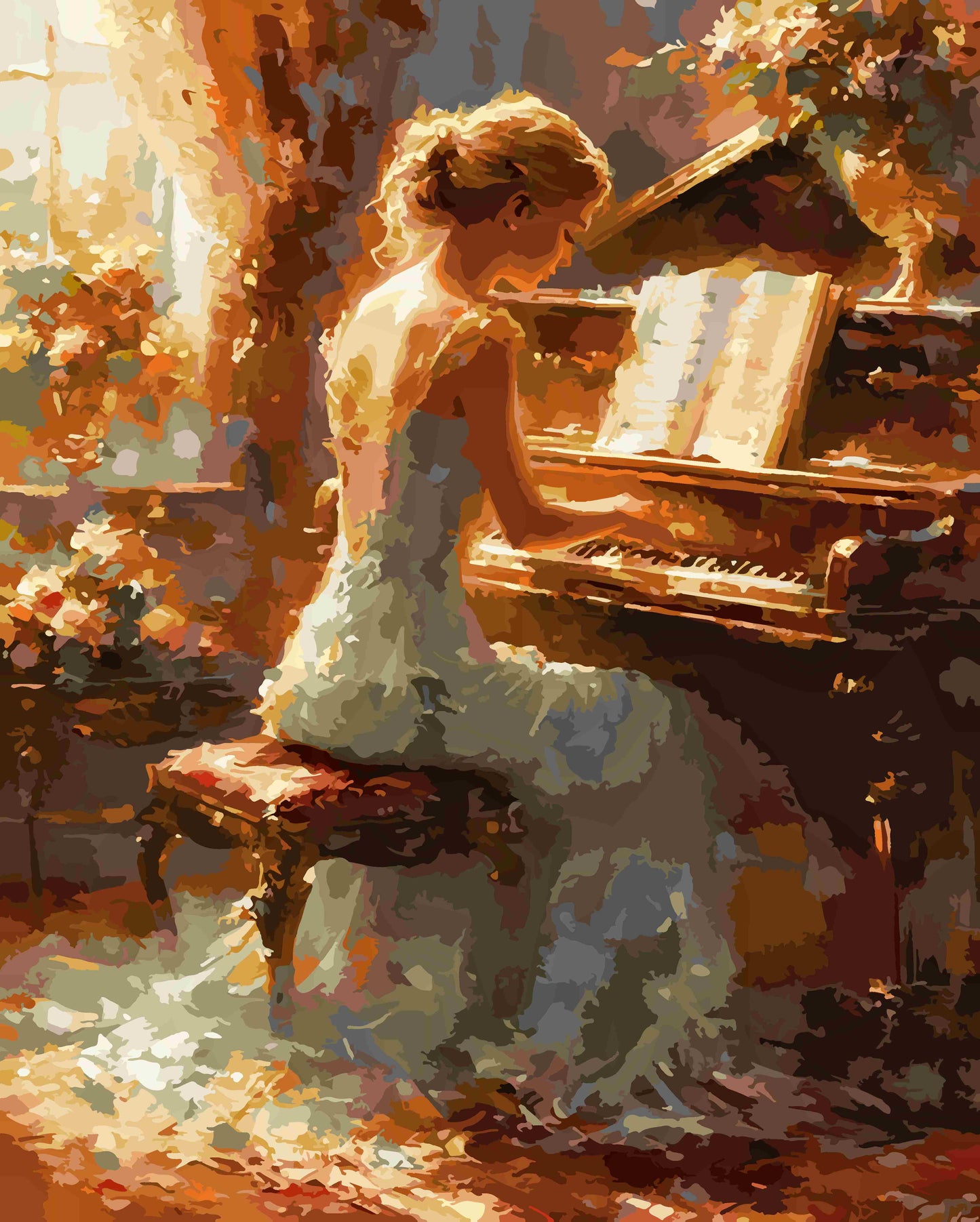 Beautiful female pianist 5