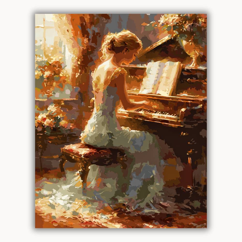 Beautiful female pianist 5