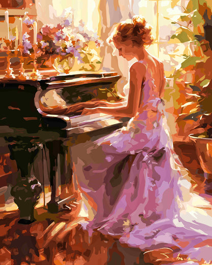 Beautiful female pianist 6