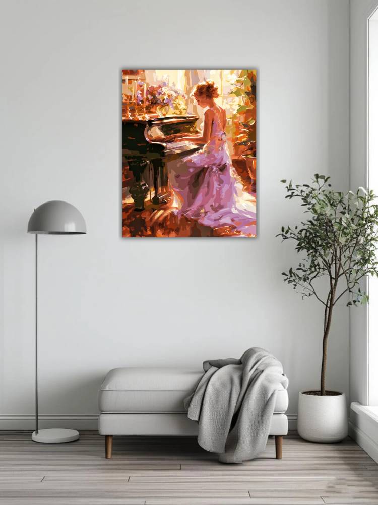 Beautiful female pianist 6