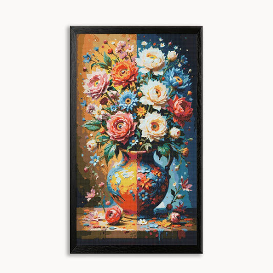 Bicolor Dahlia Diamond Painting 30/40 40/50 50/60