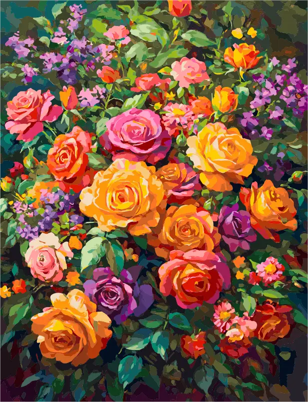 Blooming flowers