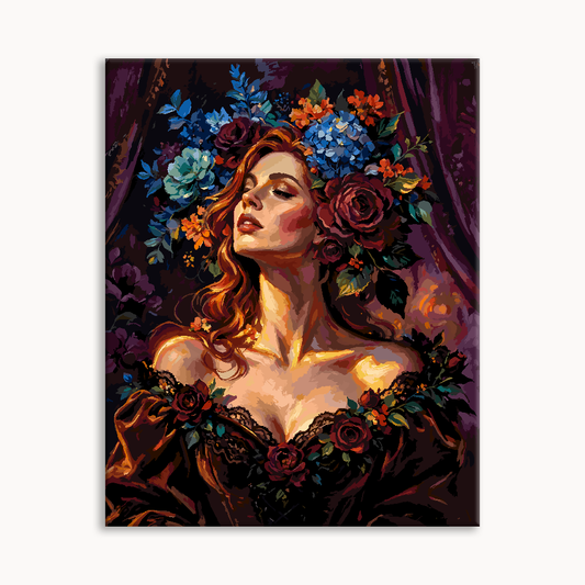 Blue Petal Muse Paint By Numbers