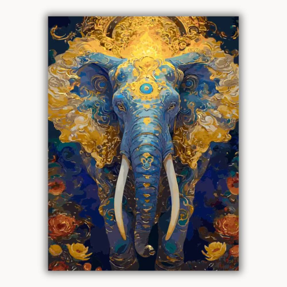 Blue Golden Elephant 1