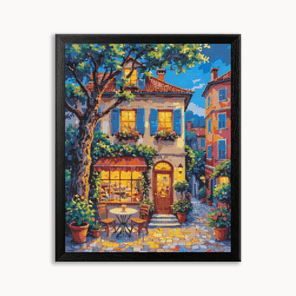 Blue Window Flower Shadow Diamond Painting 30/40 40/50 50/60
