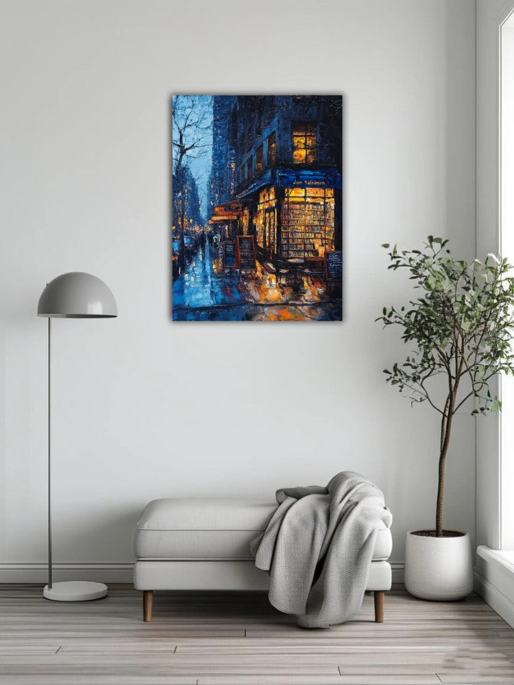 Bookstore on a Rainy Night 1