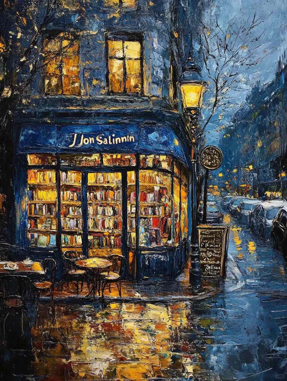 Bookstore on a Rainy Night 2
