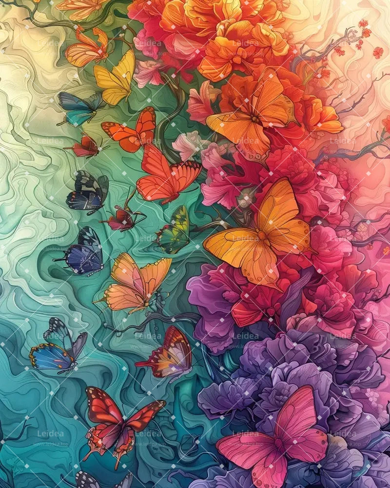 Butterfly Love Flower 8