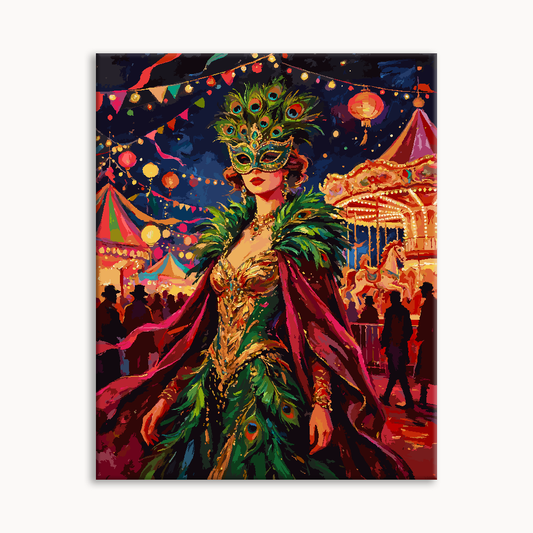 Carnival Masked Lady Paint By Numbers