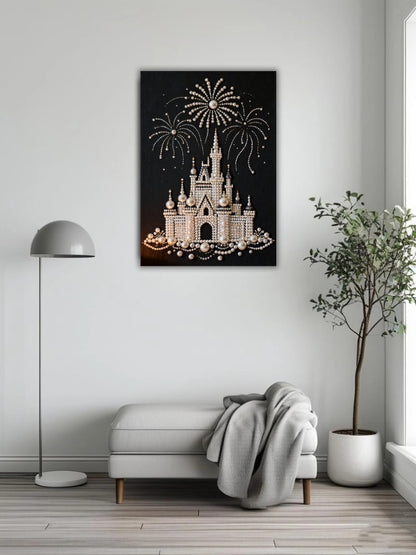 Castle Night Pearl Painting
