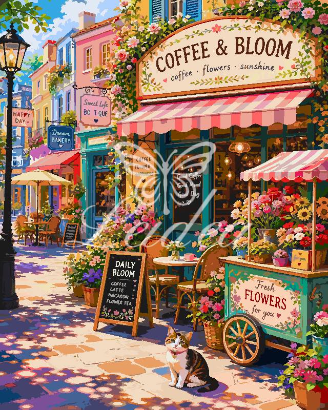 Cat Patisserie Paint By Numbers