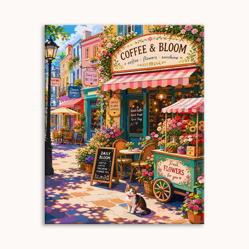 Cat Patisserie Paint By Numbers
