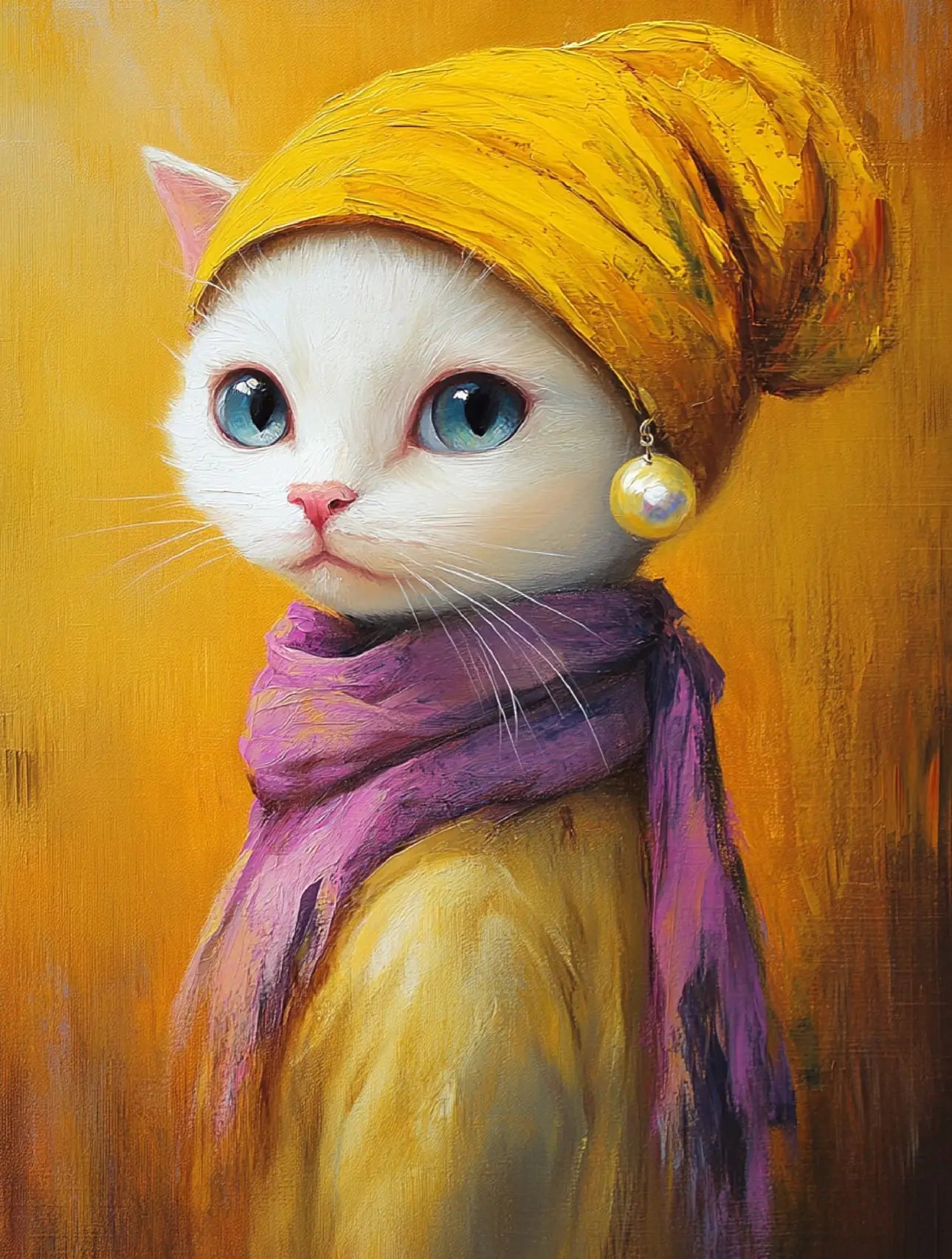 Cat with pearls 2