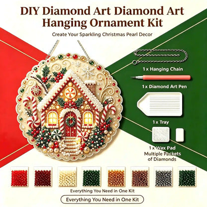 Christmas 10 Pearl Diamond Painting Suncatcher Kit