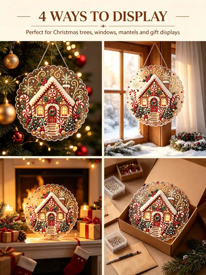 Christmas 10 Pearl Diamond Painting Suncatcher Kit