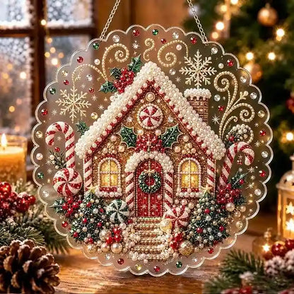 Christmas 10 Pearl Diamond Painting Suncatcher Kit