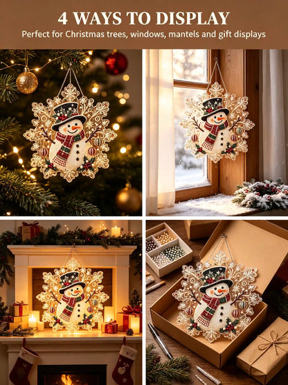 Christmas 11 Pearl Diamond Painting Suncatcher Kit