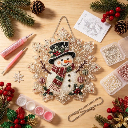 Christmas 11 Pearl Diamond Painting Suncatcher Kit