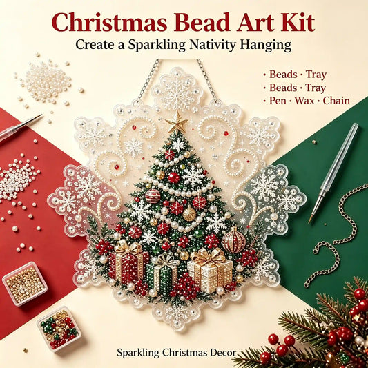 Christmas 12 Pearl Diamond Painting Suncatcher Kit