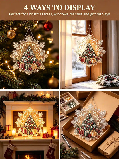 Christmas 12 Pearl Diamond Painting Suncatcher Kit