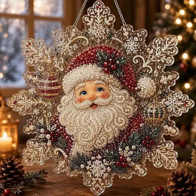 Christmas 13 Pearl Diamond Painting Suncatcher Kit