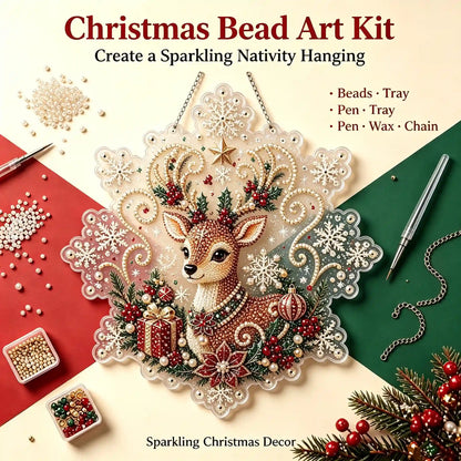 Christmas 14 Pearl Diamond Painting Suncatcher Kit