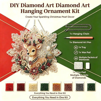 Christmas 14 Pearl Diamond Painting Suncatcher Kit