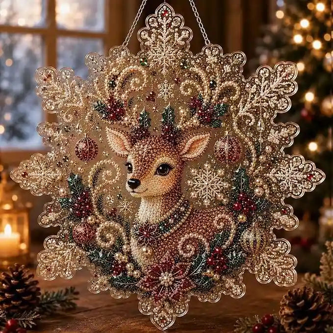 Christmas 14 Pearl Diamond Painting Suncatcher Kit