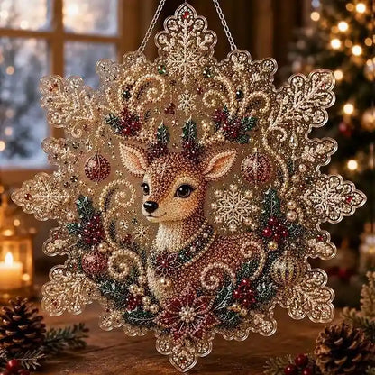 Christmas 14 Pearl Diamond Painting Suncatcher Kit