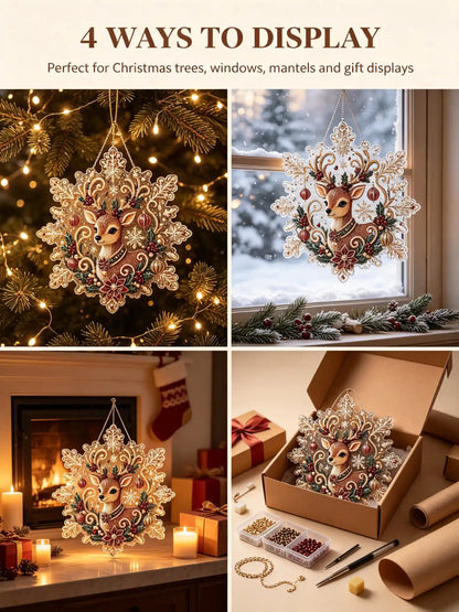 Christmas 14 Pearl Diamond Painting Suncatcher Kit