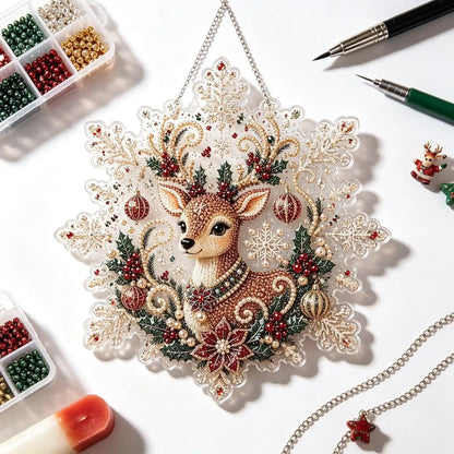 Christmas 14 Pearl Diamond Painting Suncatcher Kit