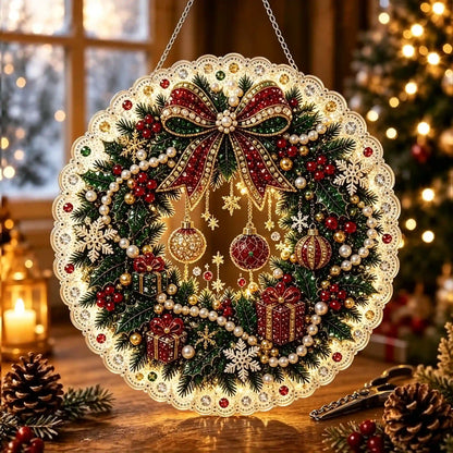 Christmas 15 Pearl Diamond Painting Suncatcher Kit