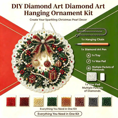 Christmas 15 Pearl Diamond Painting Suncatcher Kit