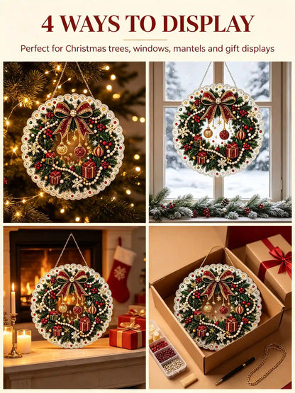 Christmas 15 Pearl Diamond Painting Suncatcher Kit