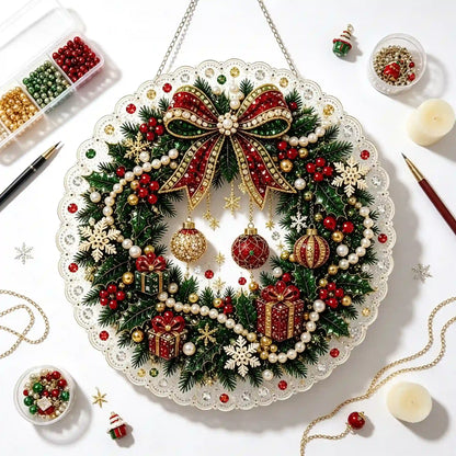 Christmas 15 Pearl Diamond Painting Suncatcher Kit